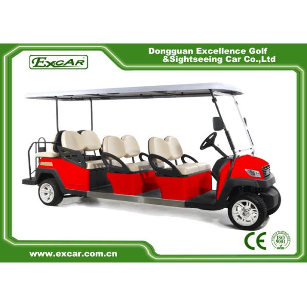 Comfortable Electric 8 Seater Golf Cart For Sightseeing 114MM Grounding Clearance