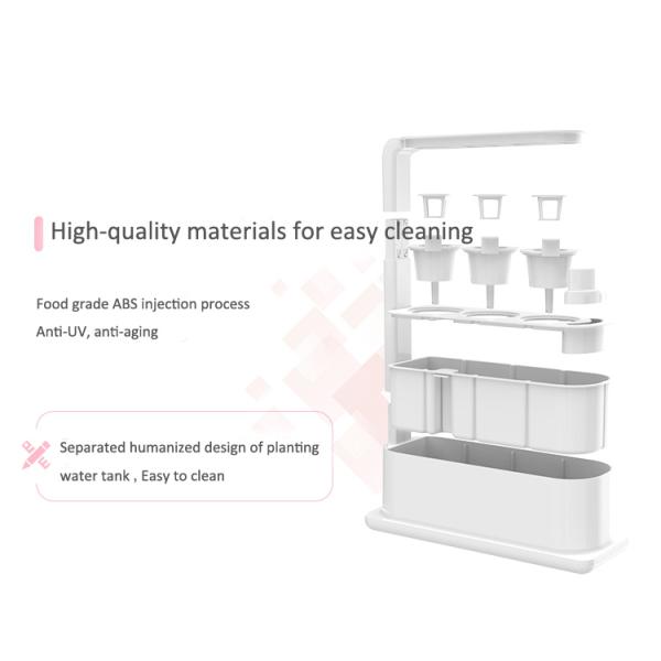 Indoor Garden LED Cabbage PP Hydroponic Grow Kit