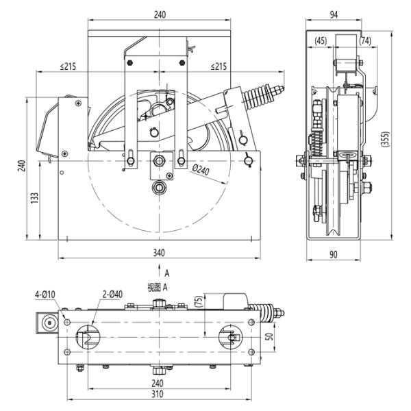 500N Pulling Elevator Safety Components Machine Room Elevator Governor