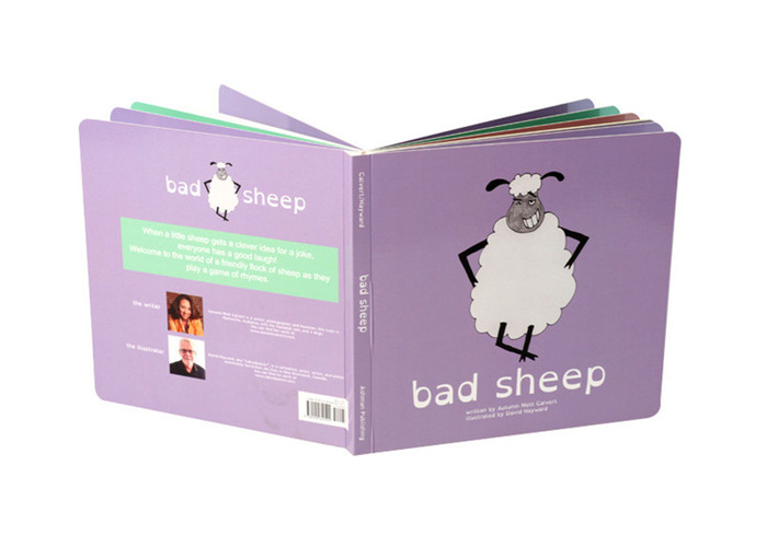 SGS Book Printing Service Full Color Children Boardbook Printing With Round Corners