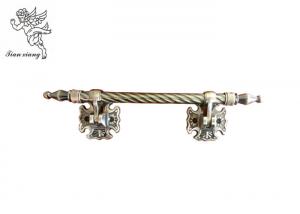 China Antique Brass Metal Casket Handle Zamak Decoratio Europe Style With Steel Twist Tube wholesale