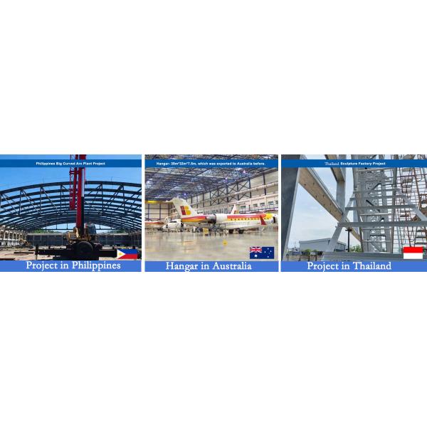 Large Space Pre Engineered Aircraft Hangars , Steel Hangars Garages