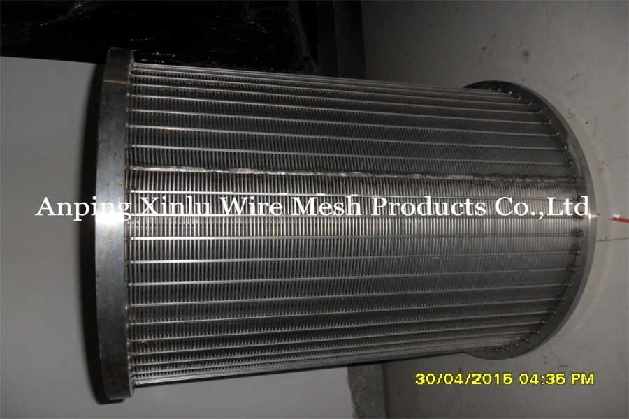Wedge Wire Wrapped Screen Cone Drum Johnson Wire Filter Basket Rotary Drum Screen