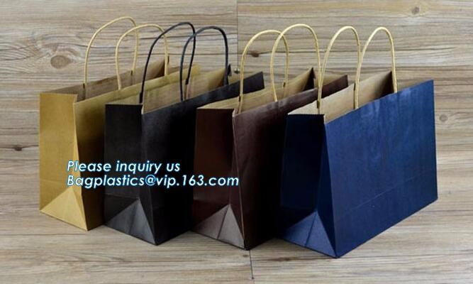 Customized Cut Printed Coated Paper Shopping Bag with Matt Lamination,rope handle custom logo printed white paper bag