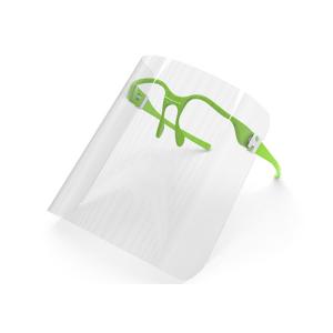 Recycled Reusable Ppe Clear elastic Headband Face Shield With Glasses