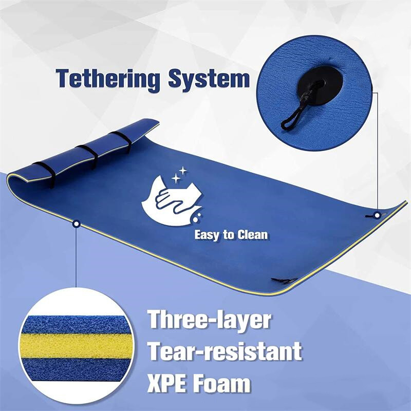 XPE Foam Floating Mat Water Park Lightweight Sports Equipment with Strong Weather Resistance