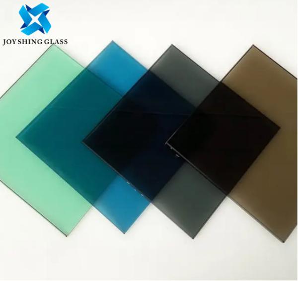 Quality Reflective Tinted Float Glass Bronze Dark Blue Green Grey Euro Gray For Decoration for sale