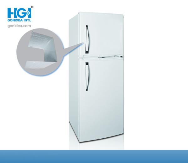 Quality Dual Temperature Top Freezer Refrigerators 220 Liter 12 Volt Upright Fridge Freezer for sale