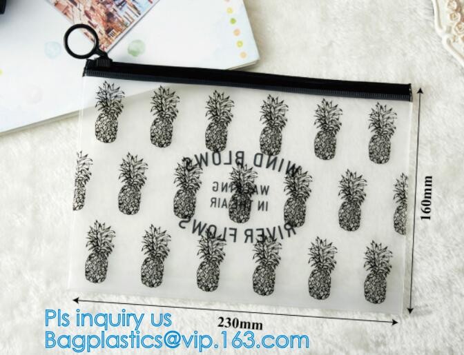 Custom waterproof pvc slider zipper wet bikini bag, zipper lock slider bag/resealable pvc slider zip poly bag, resealabl