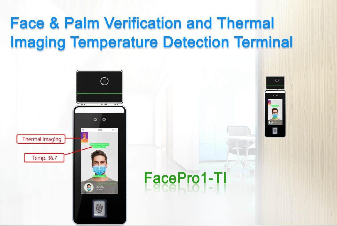 Dynamic Camera Biometric Facial Recognition Access Control System Machine 4.3 Inch