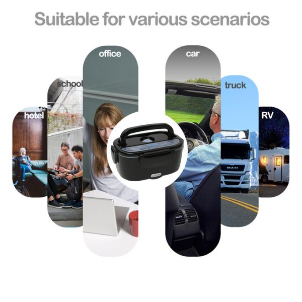 Electric Car heating Box Sealing Ring Leak Proof Office And Car Heating Bento Box CB AMZ