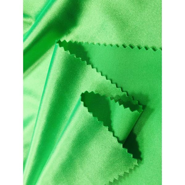 240GSM 93% Polyester Bathing Suit Material / Bright Green Swimsuit Cloth Material