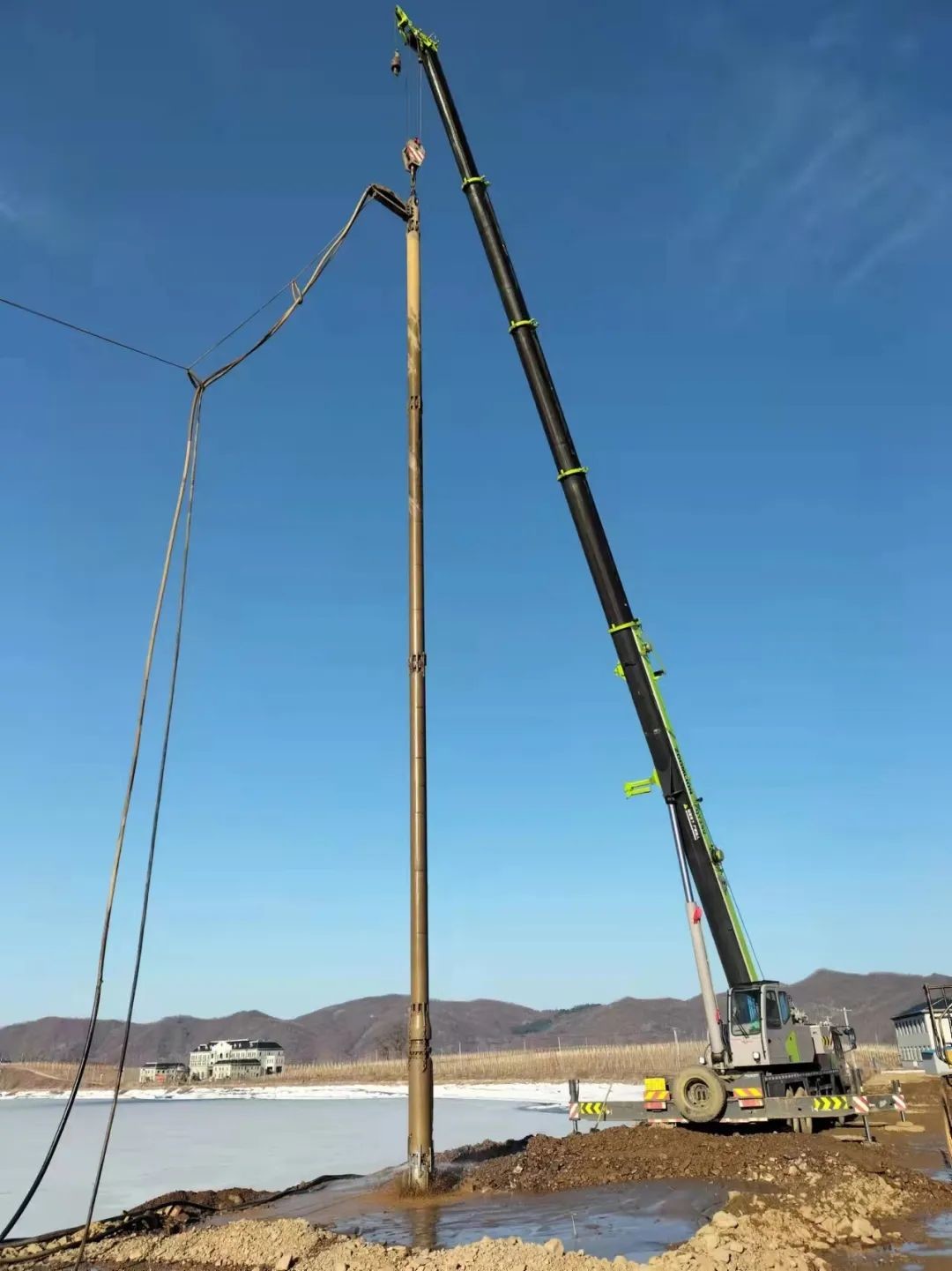 450mm 260kw Vibroflotation Compaction Pile Driver Enhancing Seismic Capacity