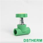 Equal Shape Ppr Stop Valve Injected Smooth Surface Elegant Appearance