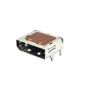 China 90 Degree SMT DisplayPort DP Solder USB Connector With PI Tape 20Pin wholesale