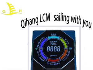 China VA Black Round Shape 3.0V Monochrome VA 7 Segment Lcd Display Module wholesale