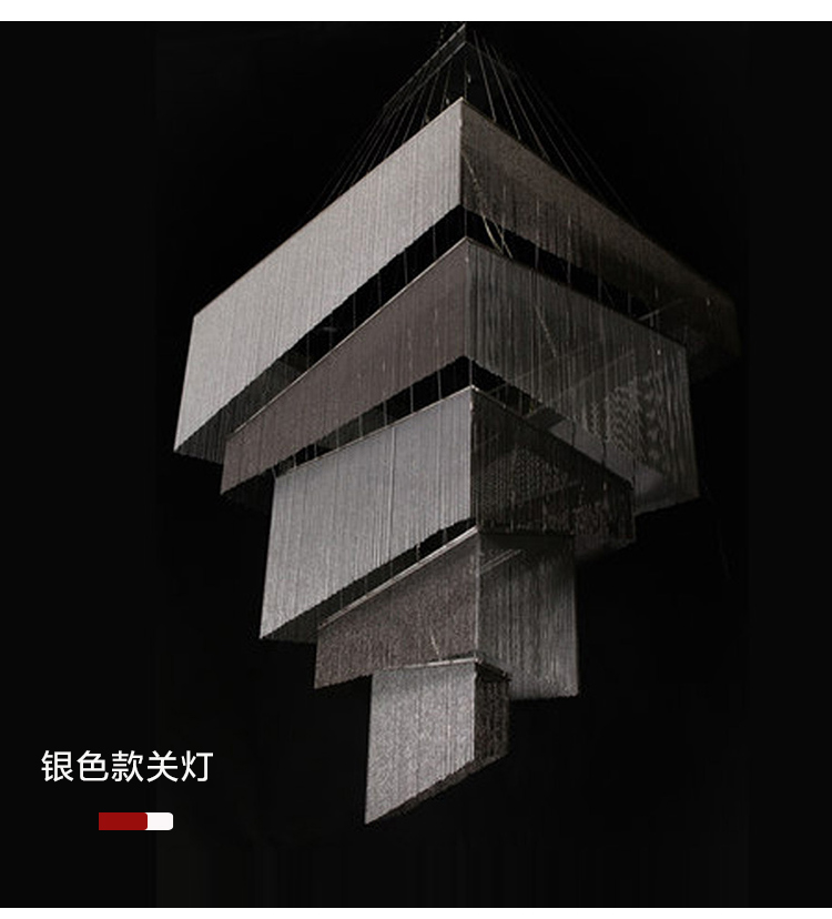 Hotel Large Project Chandelier rectangle interior lighting(WH-CC-26)
