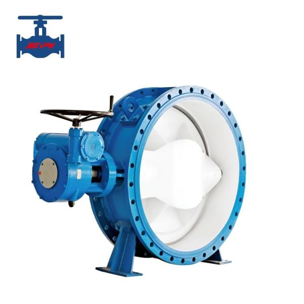 Quality Ductile Iron Soft Seal Double Offset Butterfly Valve For Water Pipeline Use for sale