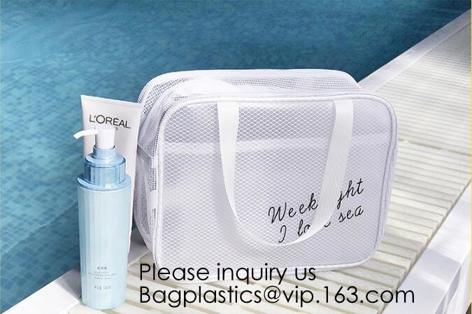 Custom Clear Pvc Lady Handbag Set Transparent Beach Tote Bag With Inner Pouch,Shoulder Tote Holographic PVC Beach Bag
