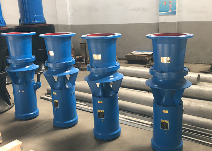 Vertical / Horizontal Axial Flow Water Pump 25kw Large Capacity Cast Iron Material