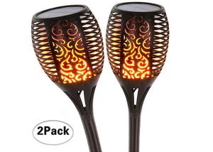 IP65 96 Led Solar Path Torch Light With Dancing Flickering Flame
