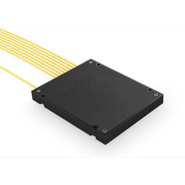1 × 8 PLC Fiber Optic Splitter, ABS Package, 0.9mm cable,Low Polarization Dependent Loss