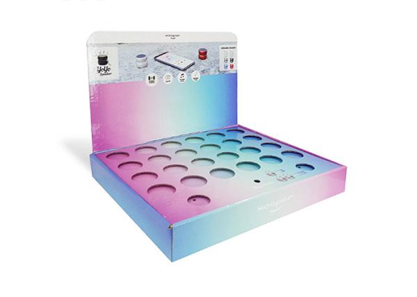 Quality Music Audio Cardboard Counter Display Boxes , Electronics Cardboard Display Rack for sale