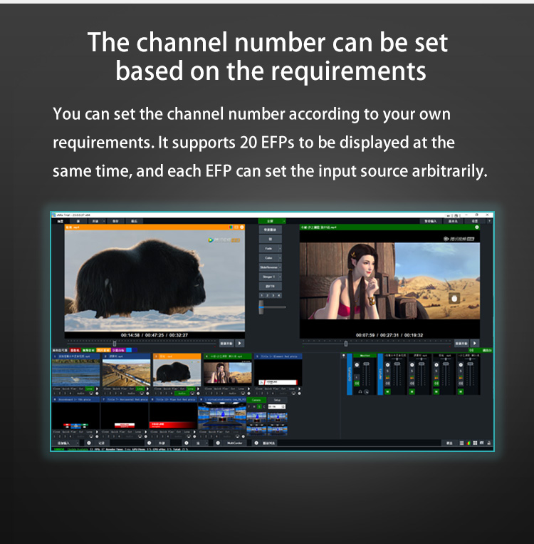 Live Streaming All-in-one Machine G240 HD version i9 with VMIX Live Broadcast and 17.3 inch Screen
