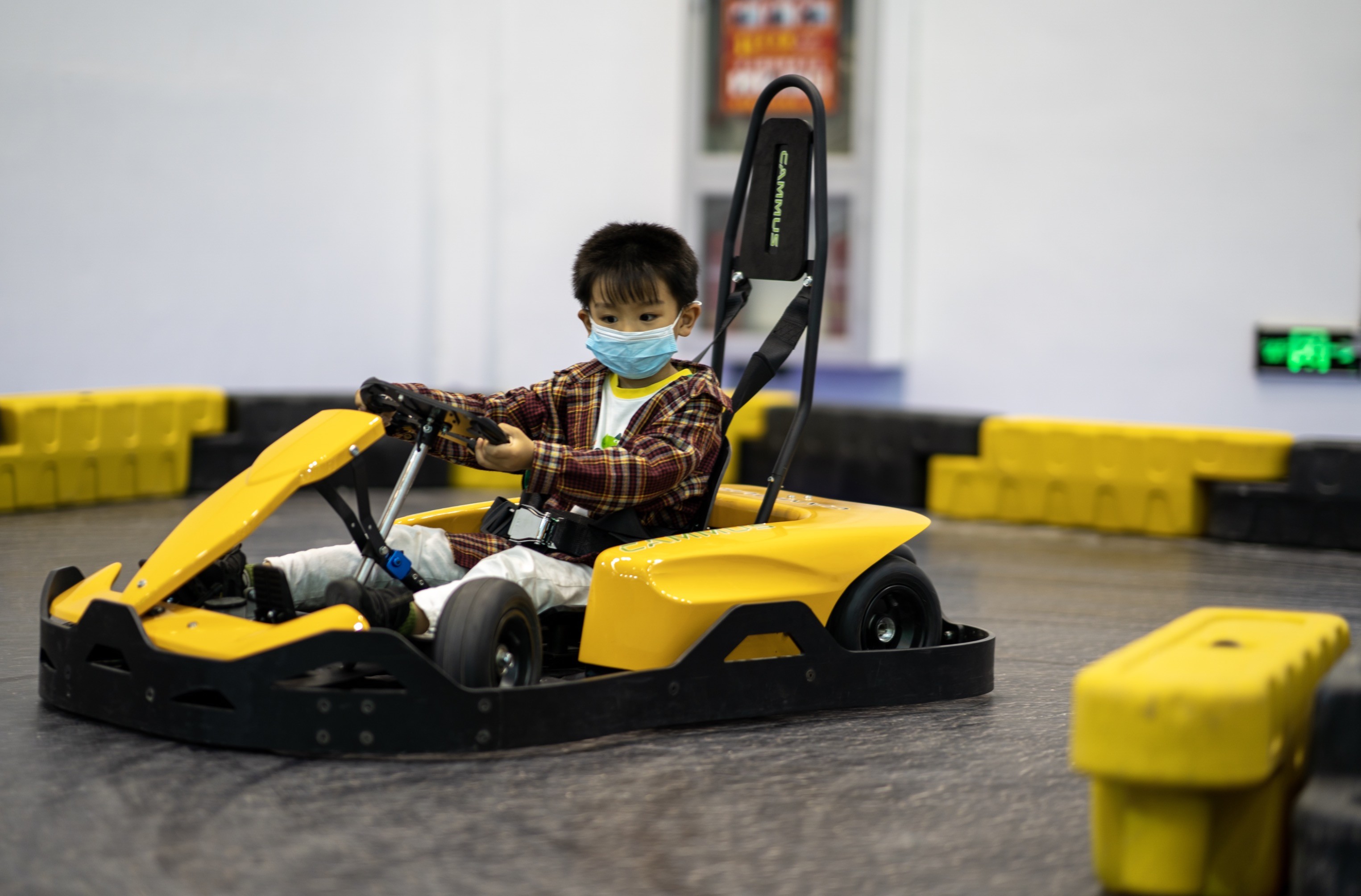 3000W Indoor Electric Go Karts For 8 Year Olds Collision Proof
