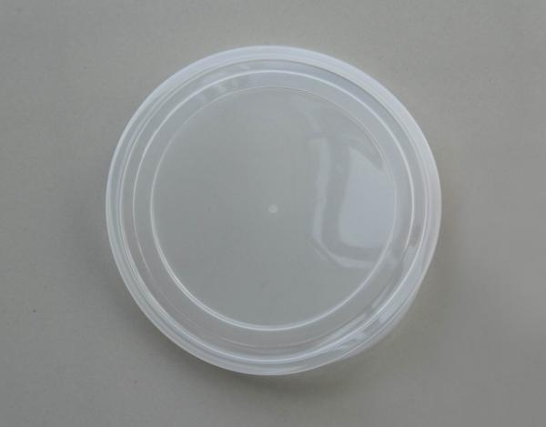 Quality Non - toxic 502# big flat clear PP / PE Cap , silkscreen printing 126mm for sale
