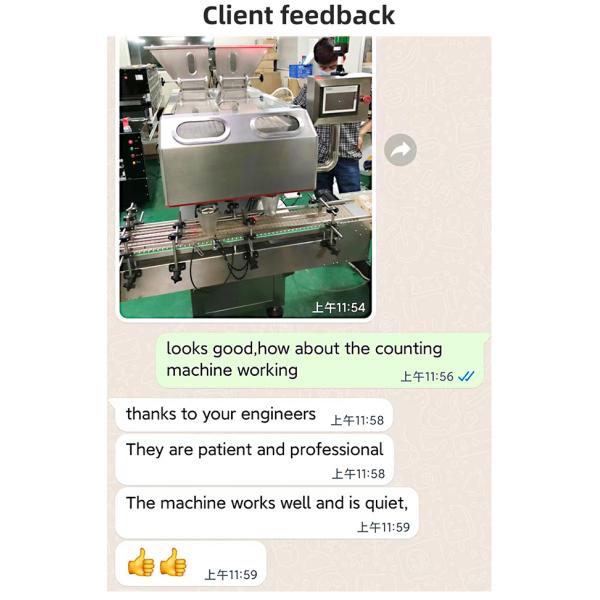 Tablet Capsule Electric Bottle Counting Machine Fully Automatic