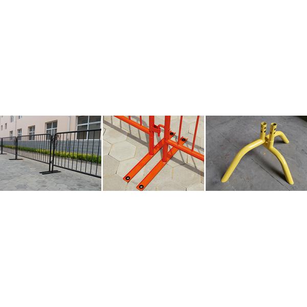 GF052竖管.jpg High Quality Galvanized Welded Mesh Temporary Fence Crowd Control Barriers