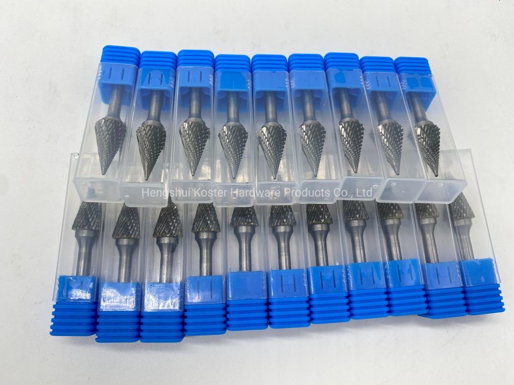10PCS 6X10mm Carbid Rotari Carving Bur Yg8 Bit Five-Linkage CNC Tool Grinder Steel 1/4&quot; Shank Tungsten Carbide Burr Set