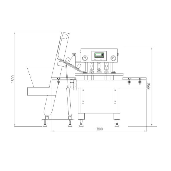 TIANHE Bottle Jar Cans Screw Type Capping Machine Speed 30-60 bottles/min