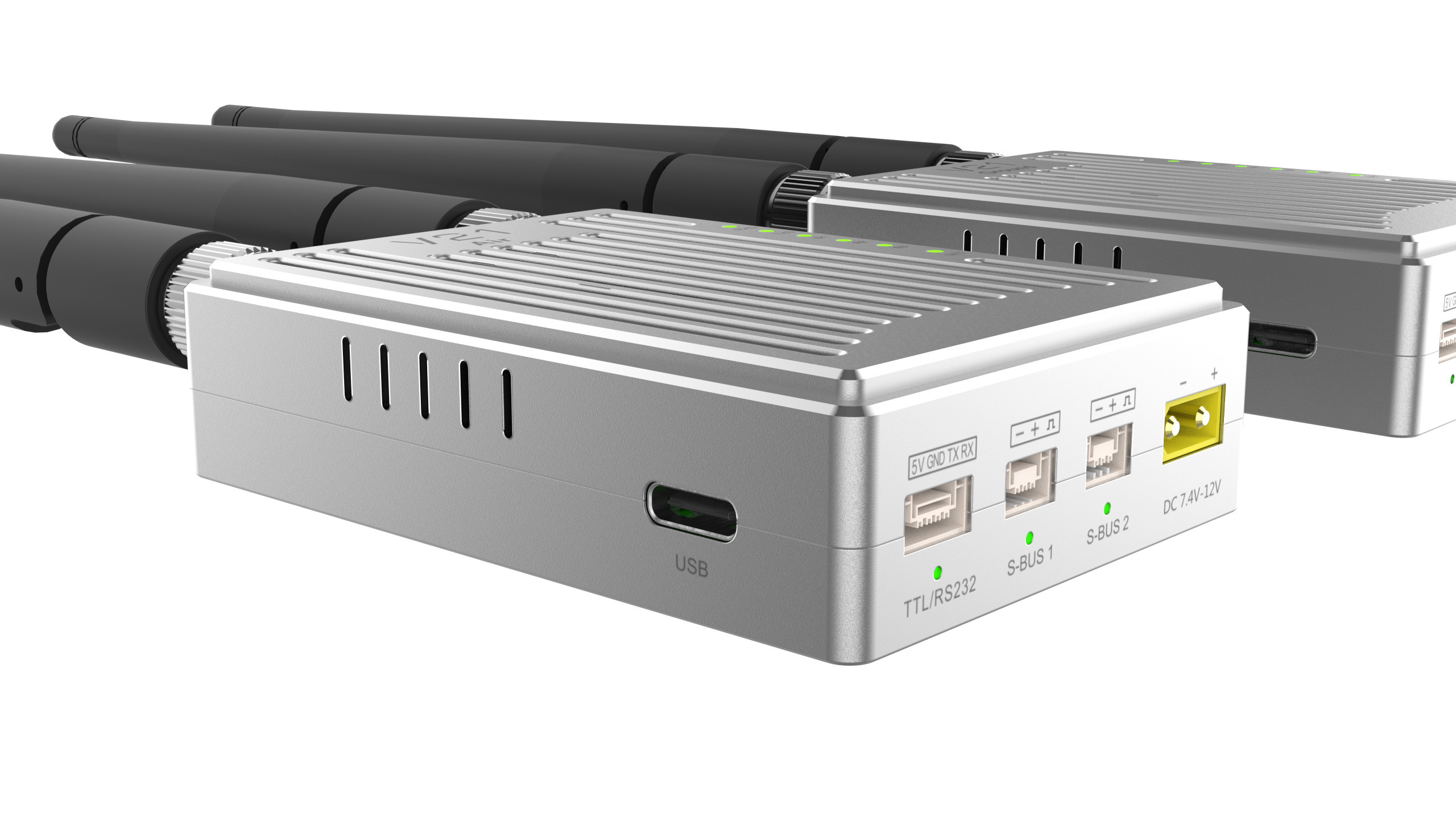 V21 Video&Data&RC link supports three frequency bands and can transmit 15km Ground-to-Air with a bulit-in web page