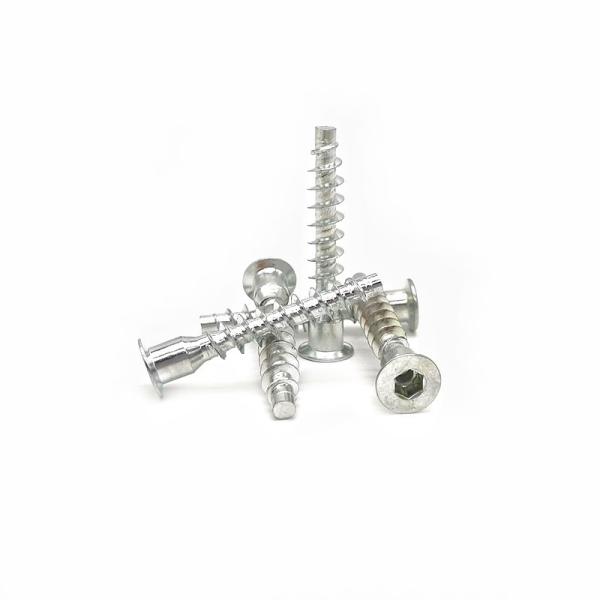 Crown Mark Self-Tapping Cross-Thread Screw Countersunk Hexagon Straight