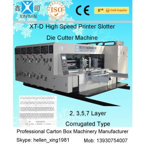 Auto - Zeroing Stacker Automatic Carton Machine / Carton Box Printing Machine