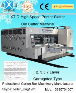 Auto - Zeroing Stacker Automatic Carton Machine / Carton Box Printing Machine