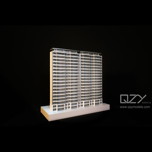 LWK 3D Skyscraper Architecture Structural Model 1/100 Hangzhou Zhonghai Residence