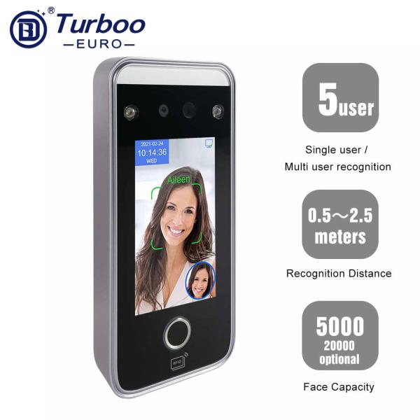Quality Single/ Multi User Face Time Attendance Machine 4.3 Inch Touch Screen 12V DC for sale