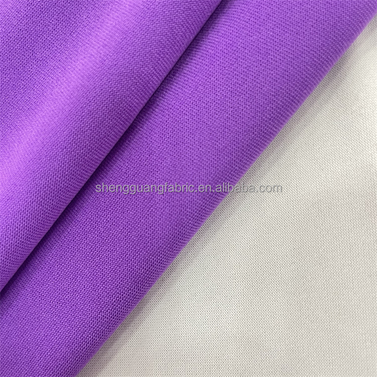 Super poly 4 way stretch shoe fabric material tricot knitted 100% polyester fabric