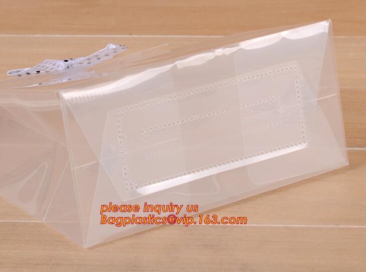 Promotional customized high quality soft loop plastic cloth bag,manufacturer custom soft loop handle polyethylene PE pla