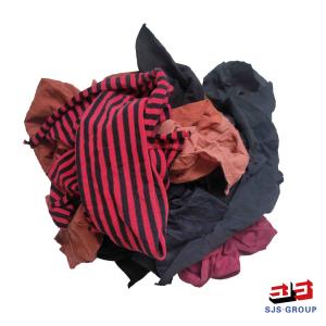 China Used T Shirt 0.5Kg/Bale Industrial Wiping Rags wholesale