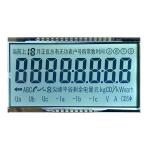 6 O' CLOCK Positive Transflective HTN Lcd Display Electricity Meter Monochrome
