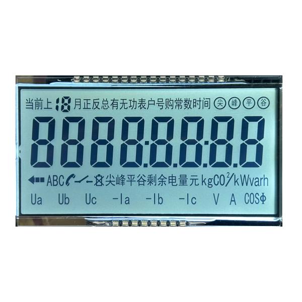 Quality 6 O' CLOCK Positive Transflective HTN Lcd Display Electricity Meter Monochrome Screen for sale