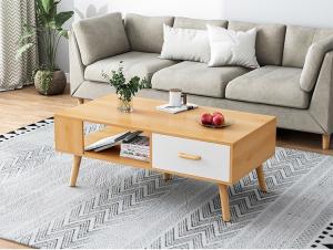 15kg Rectangular Storage Coffee Table , 0.8m Length Coffee Console Table