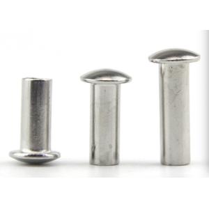 Buy cheap Nickel Plated Brake Lining Rivets , Semi Tubular Hollow End Rivets from wholesalers