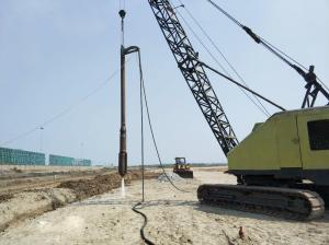 Deep Soil Improvement Top Feed Vibroflot Sand Compaction Stone Column Pile Driver Machine