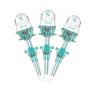 Plastic and Metal Hasson Trocars Minimally Invasive Ergonomic Design