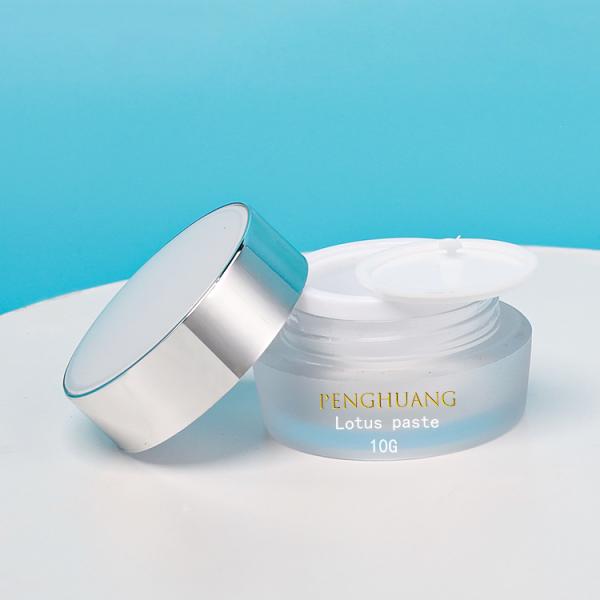 OEM 10g Acrylic Double Wall Jar With Cap Customizd Logo